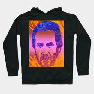 John Wick pop art skull fire, pattern poster Hoodie